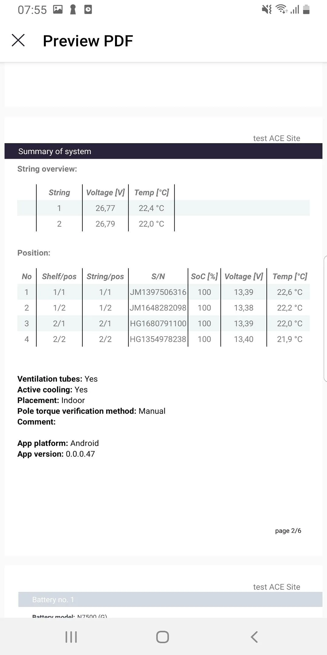 EnerSys EnVision Connect | Indus Appstore | Screenshot