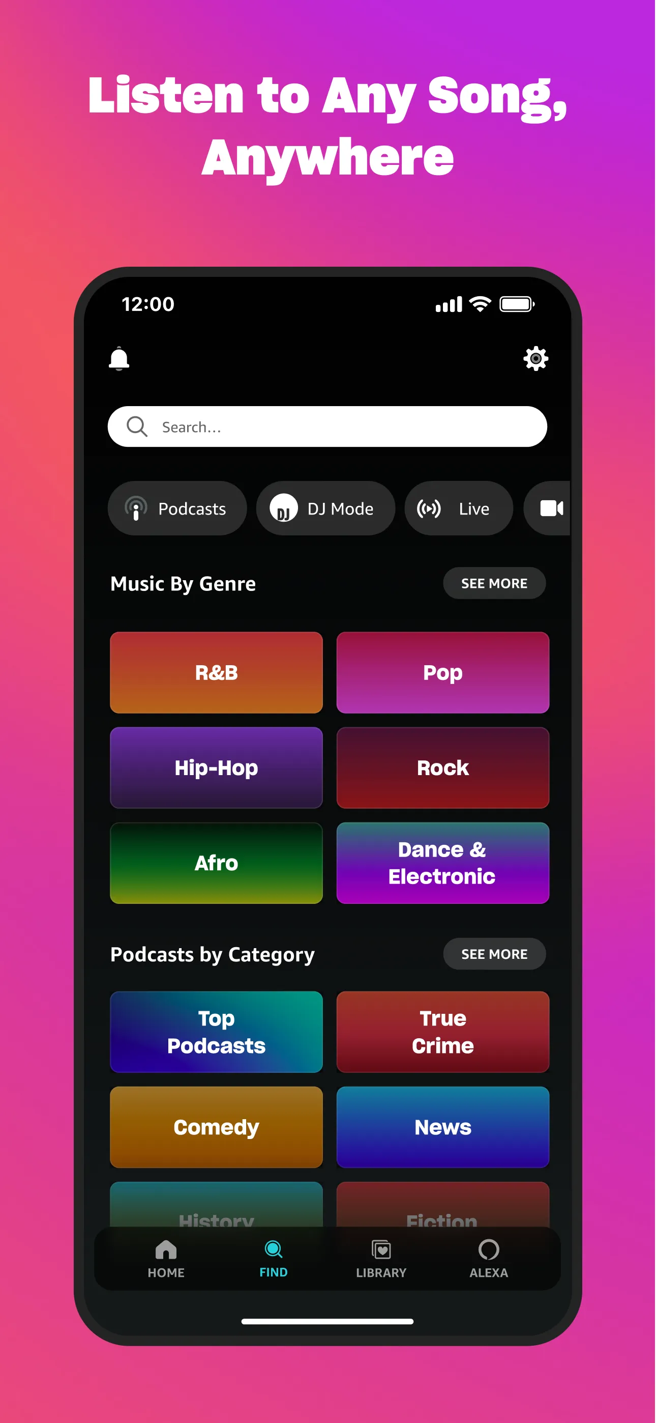 Amazon Music: Songs & Podcasts | Indus Appstore | Screenshot