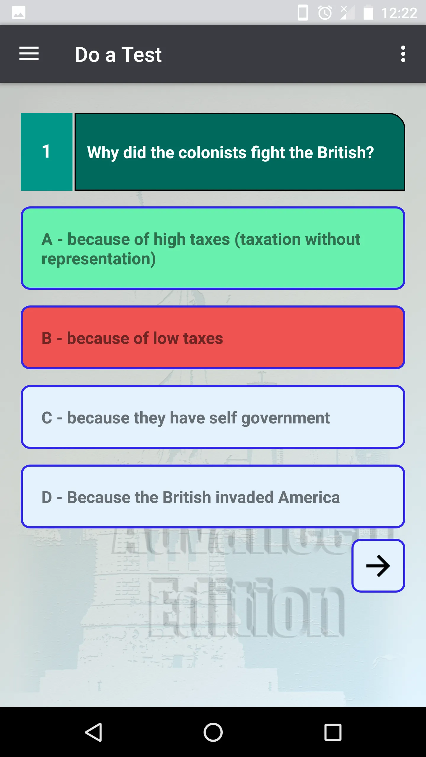 US Citizenship Test 2023 Pro | Indus Appstore | Screenshot