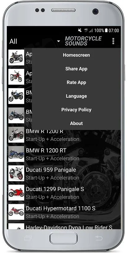 BIKE & MOTORCYCLE SOUNDS | Indus Appstore | Screenshot