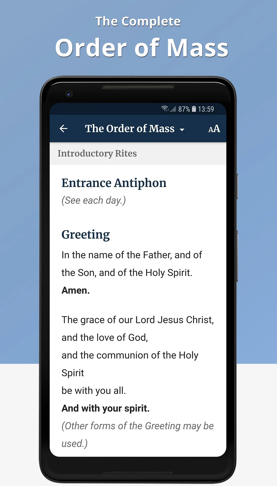 The Word Among Us Mass Edition | Indus Appstore | Screenshot