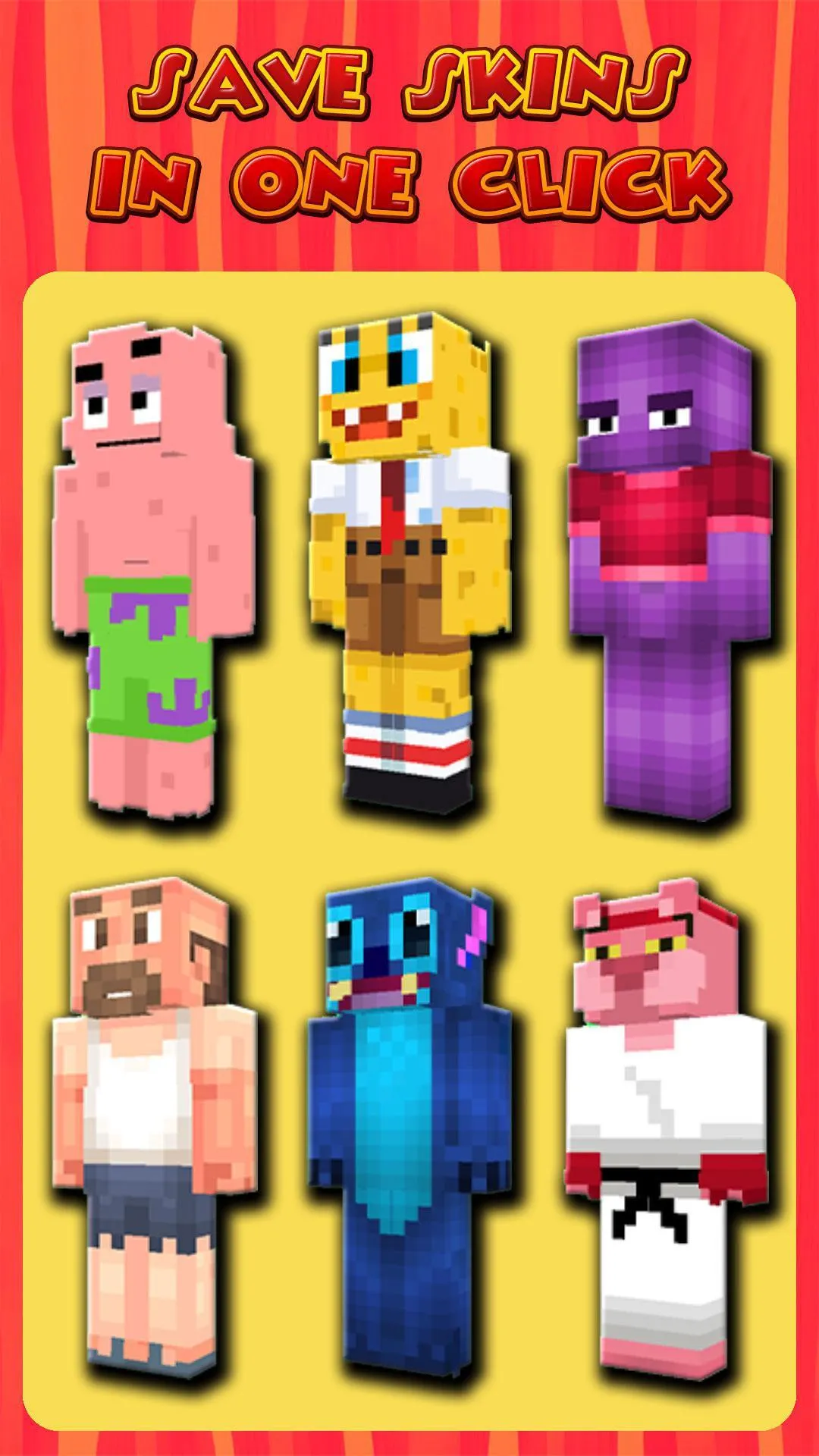 Cartoon Skins for Minecraft PE | Indus Appstore | Screenshot