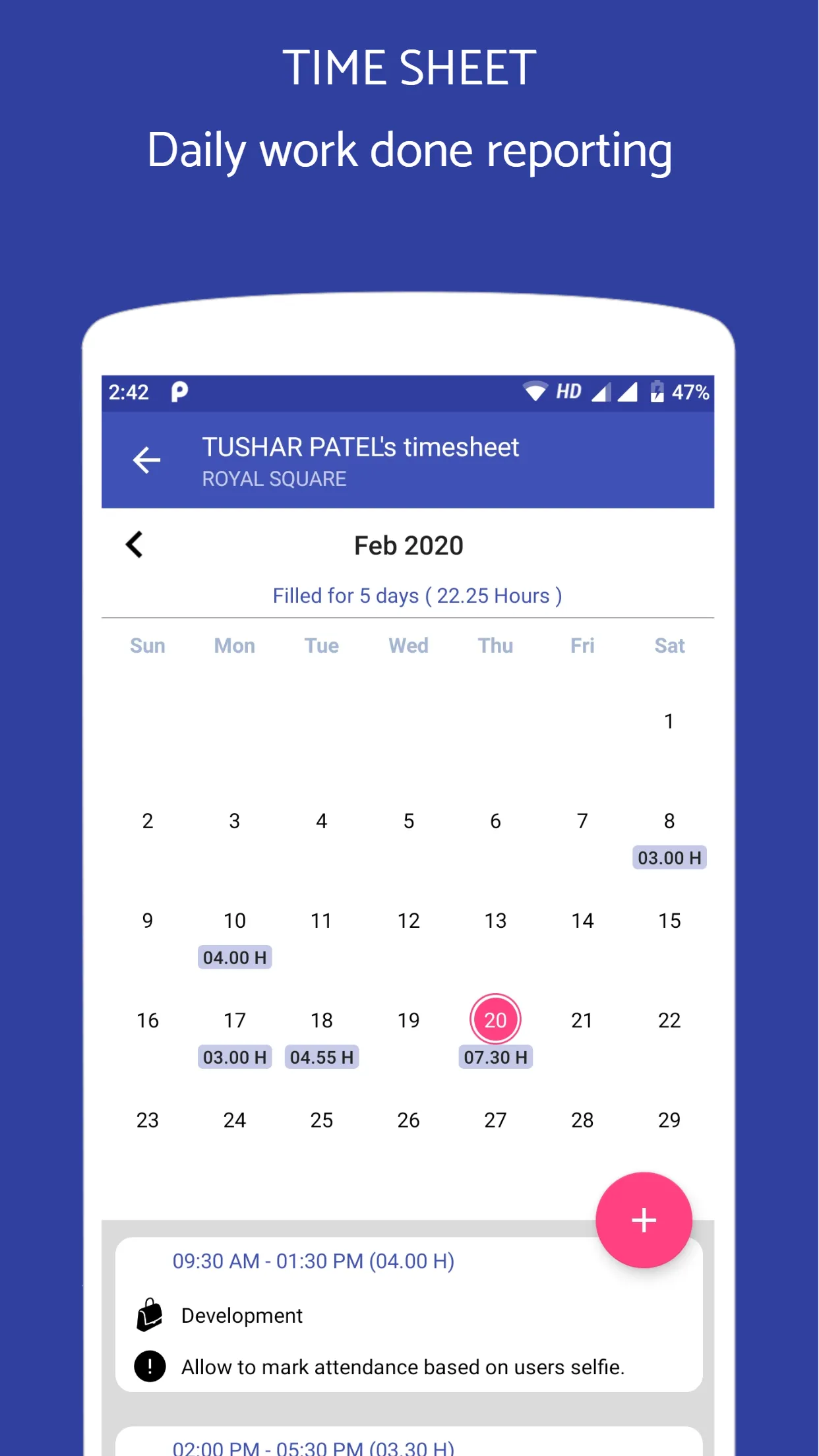 Employee Attendance App | Indus Appstore | Screenshot