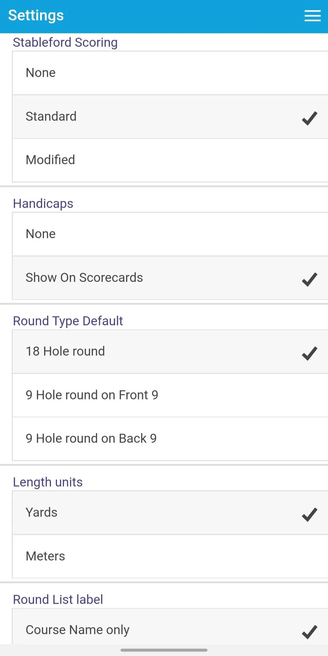 Golf Scorecard | Indus Appstore | Screenshot