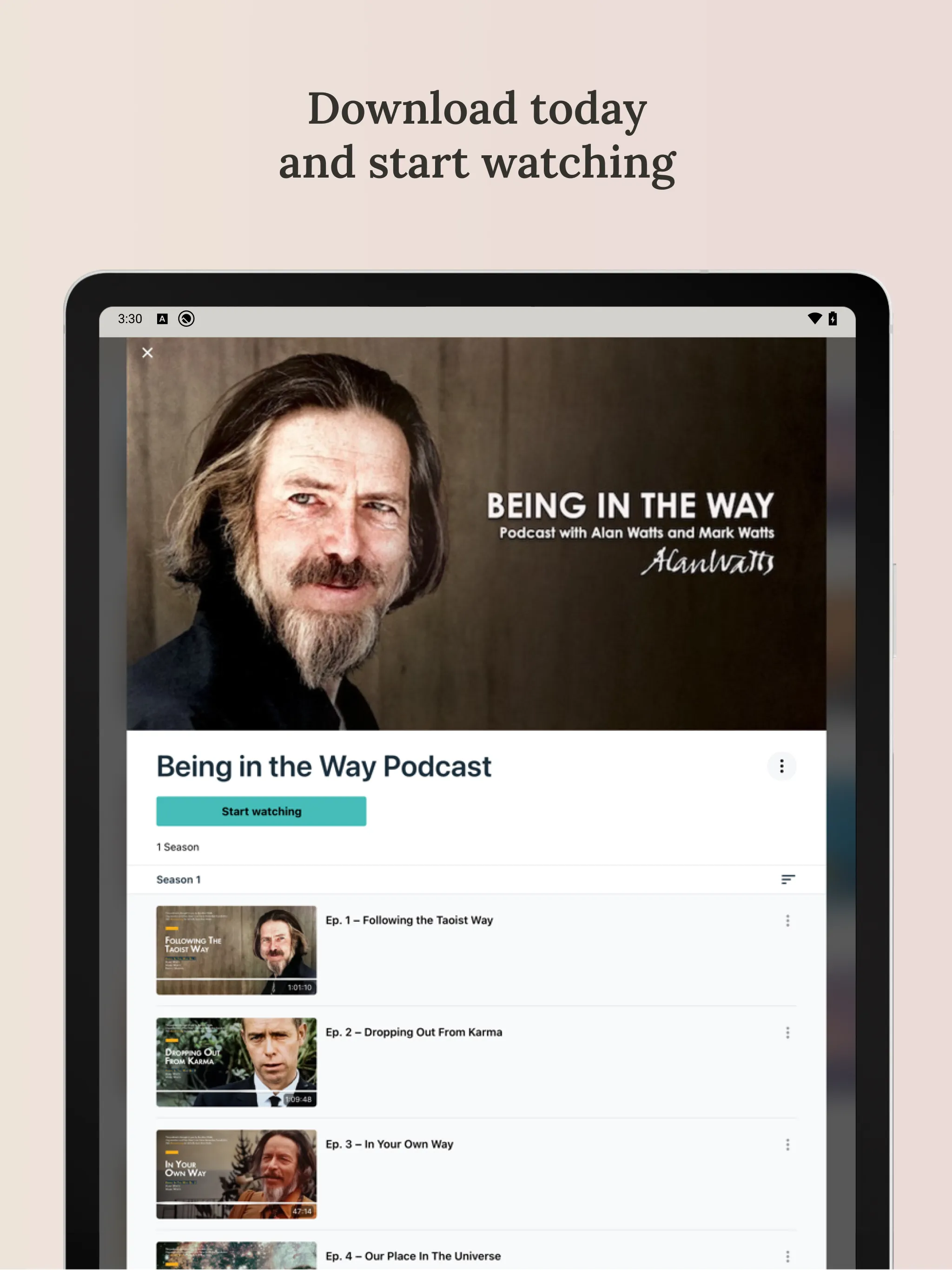 Alan Watts | Indus Appstore | Screenshot