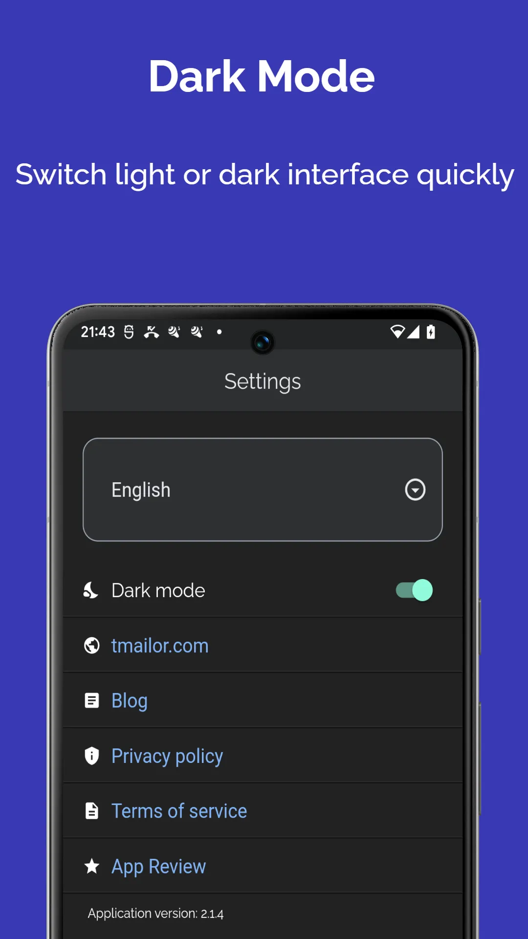 Temp Mail by tmailor.com | Indus Appstore | Screenshot