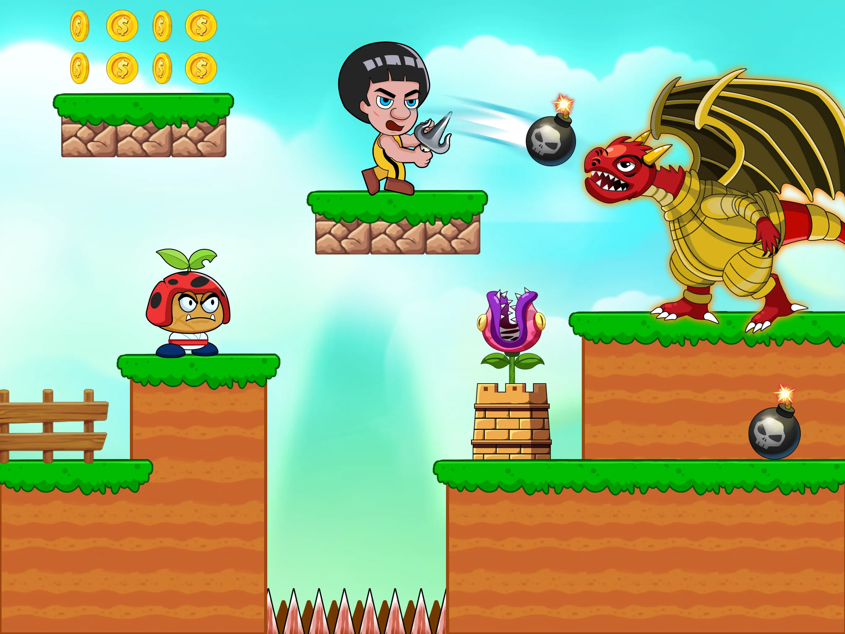 Super Lee Bros: Run & Fighting | Indus Appstore | Screenshot