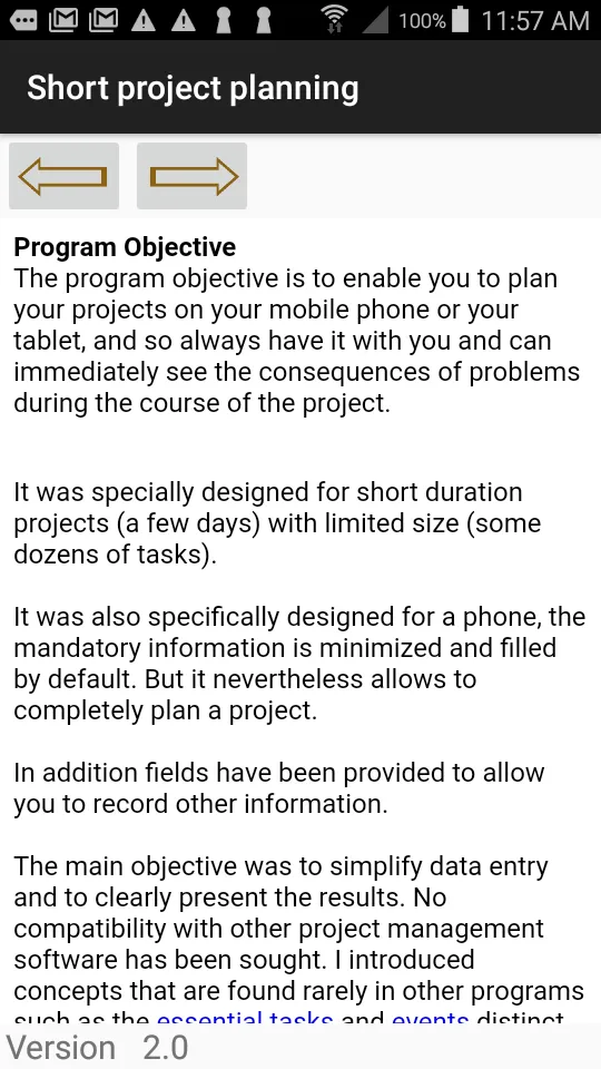 Short project planning | Indus Appstore | Screenshot