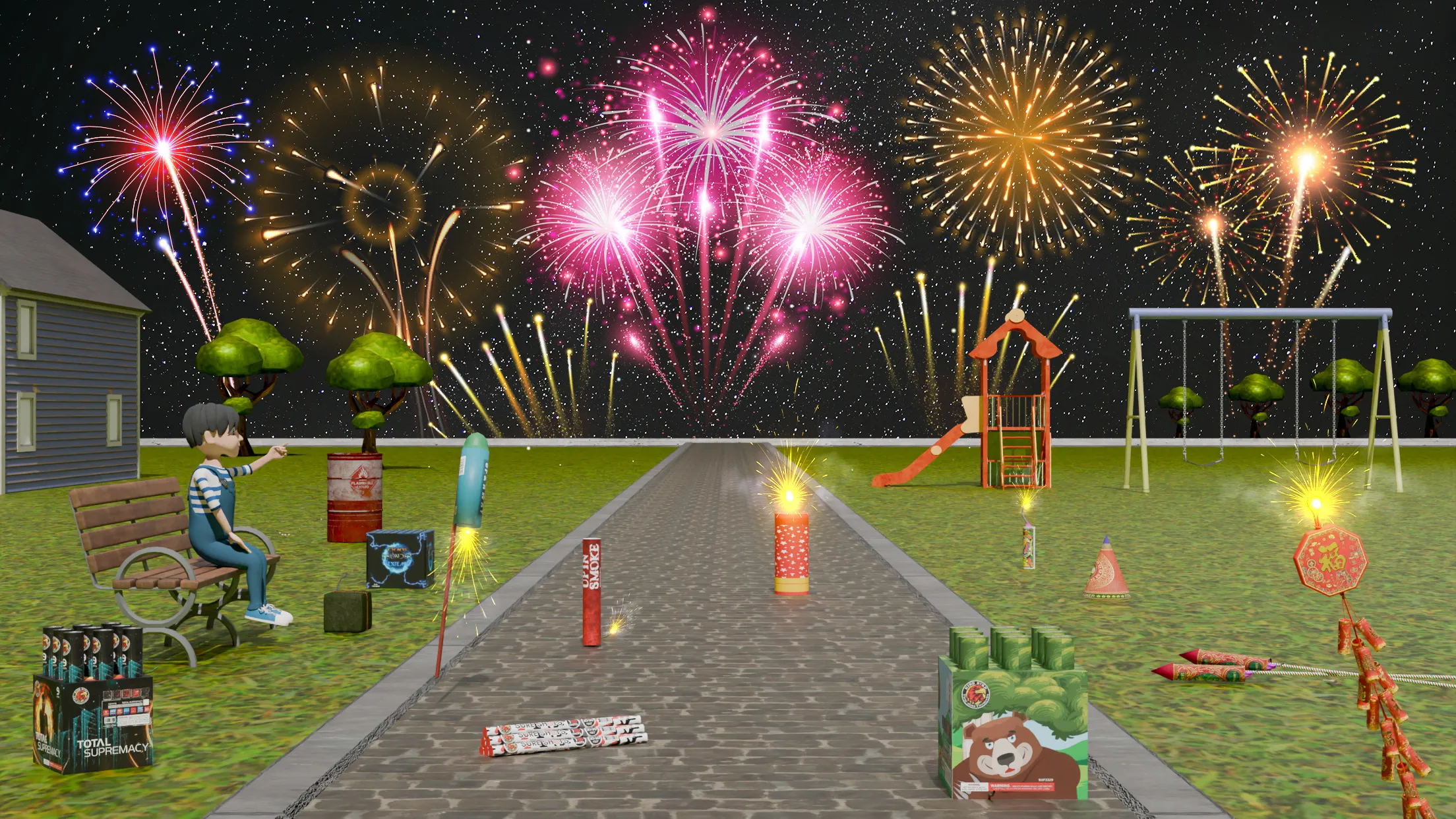 Fireworks Simulator Games 2025 | Indus Appstore | Screenshot