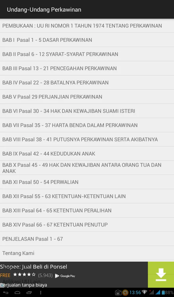 Undang-Undang Perkawinan | Indus Appstore | Screenshot