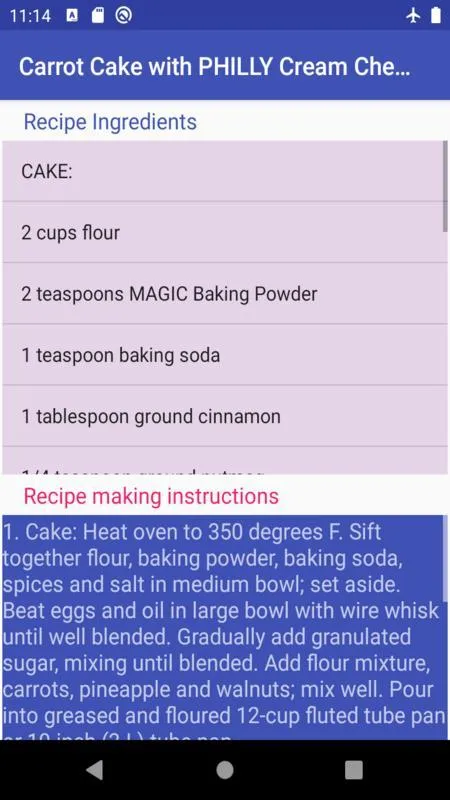 Cook carrot cake | Indus Appstore | Screenshot