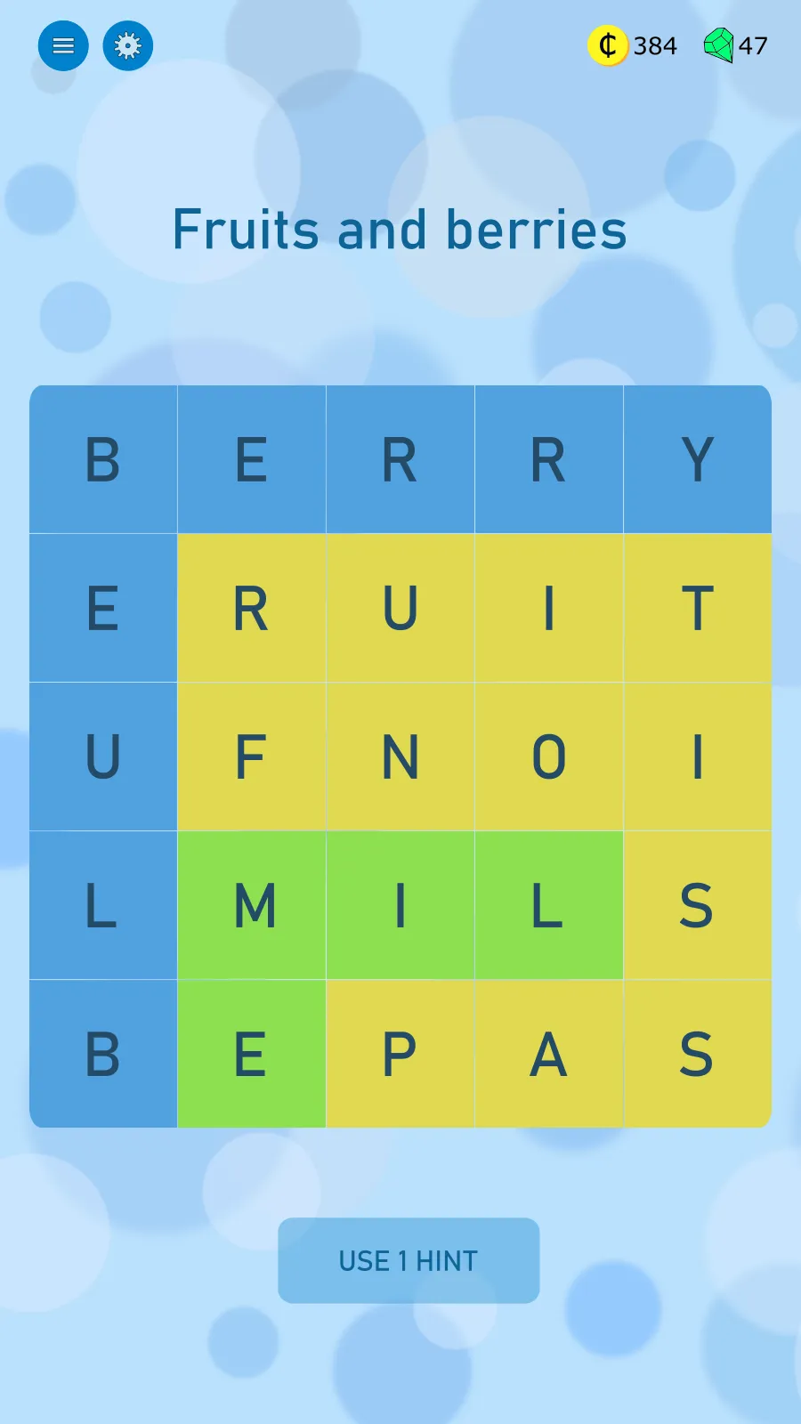 Word search game in English | Indus Appstore | Screenshot