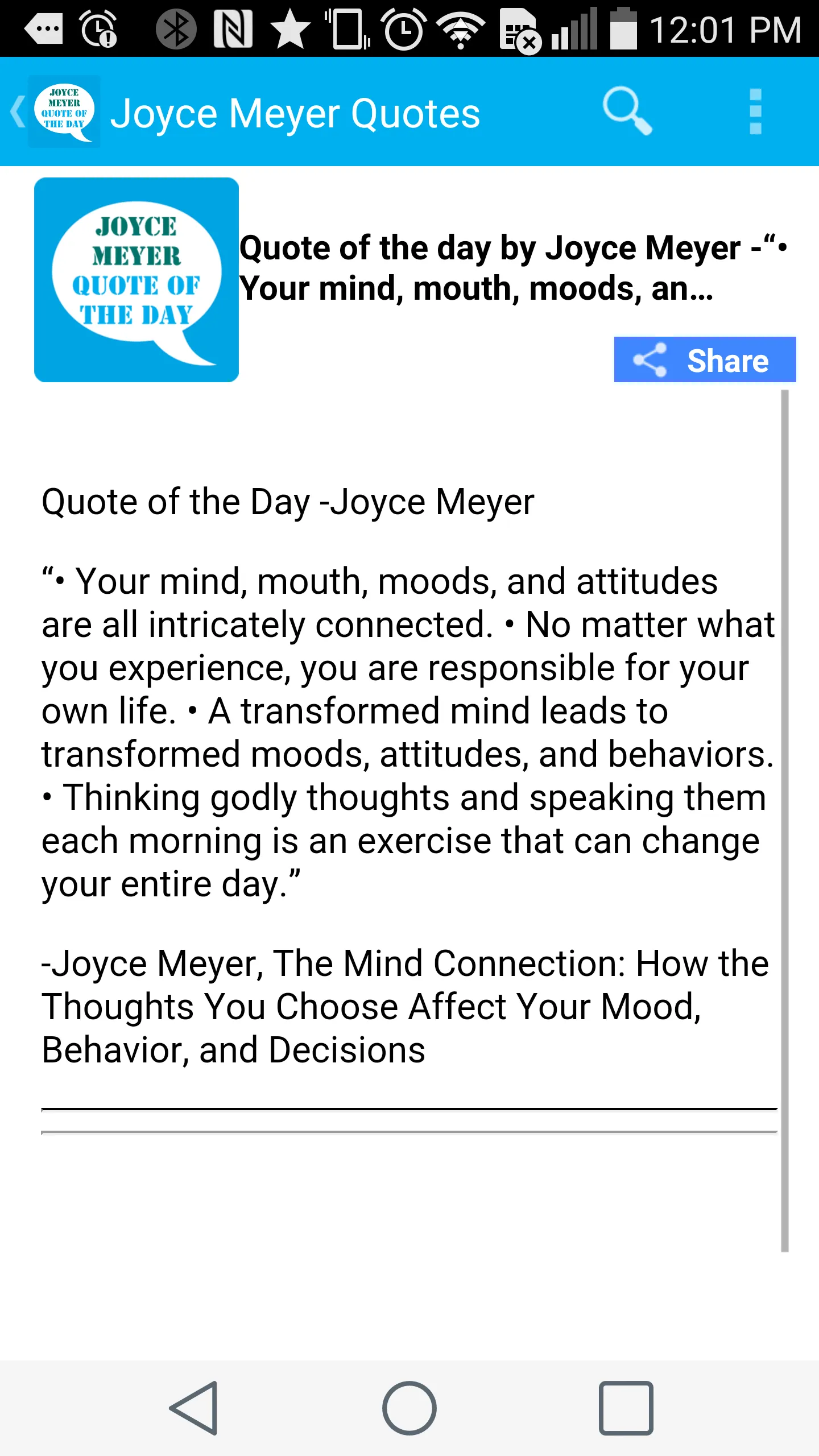 Joyce Meyer Quote of the Day | Indus Appstore | Screenshot