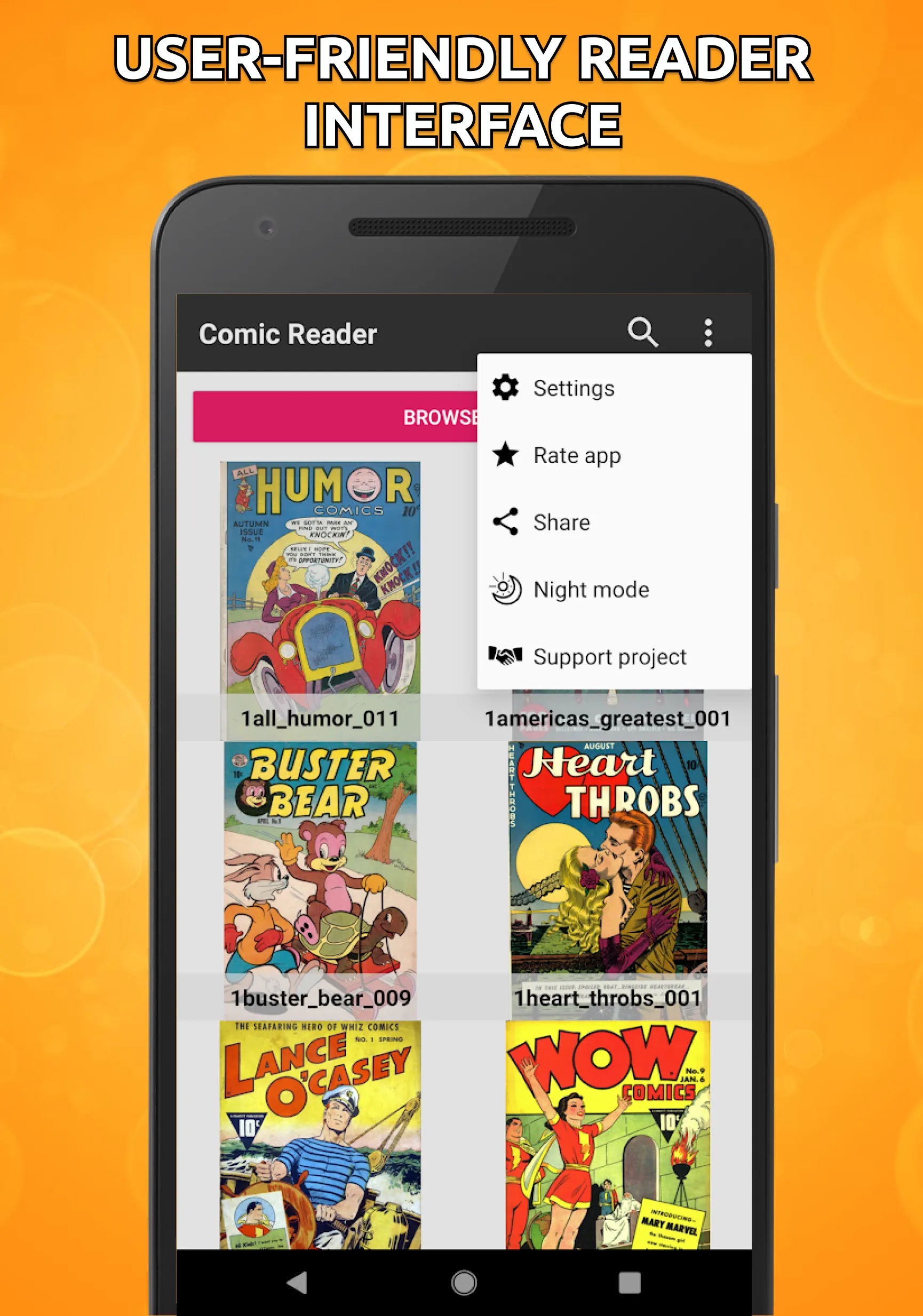 Comic Book Reader (cbz/cbr) | Indus Appstore | Screenshot