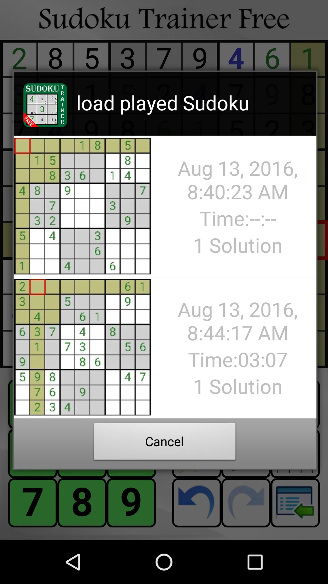 Sudoku Trainer | Indus Appstore | Screenshot