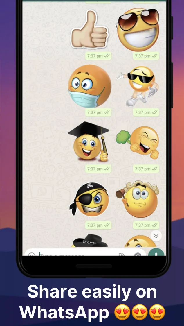 3D Emoji Stickers for WhatsApp | Indus Appstore | Screenshot