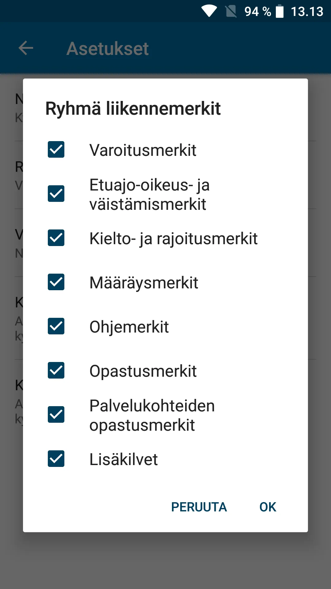 Liikennemerkit Suomessa Tietov | Indus Appstore | Screenshot