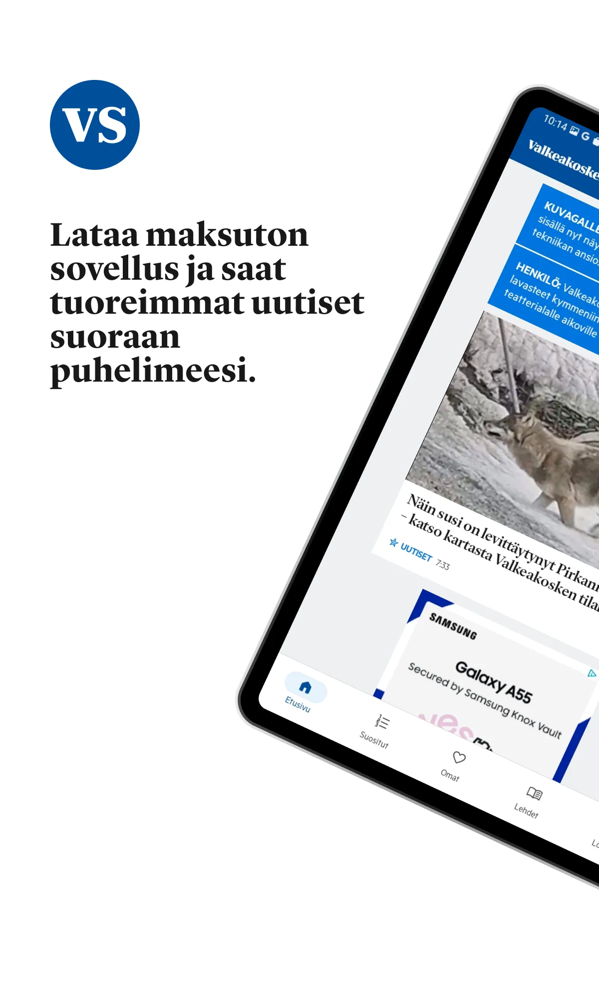 Valkeakosken Sanomat | Indus Appstore | Screenshot