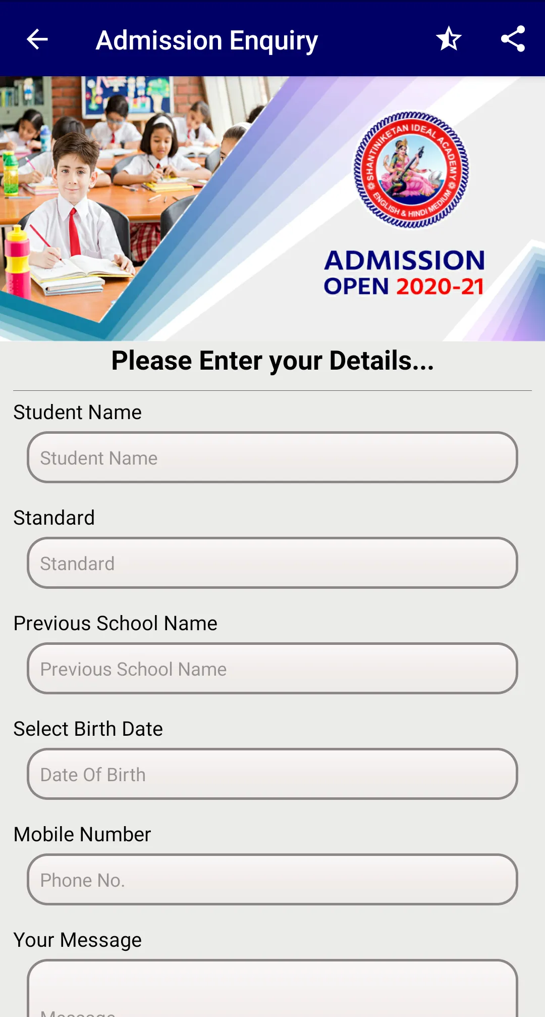 Shantiniketan Ideal Academy | Indus Appstore | Screenshot