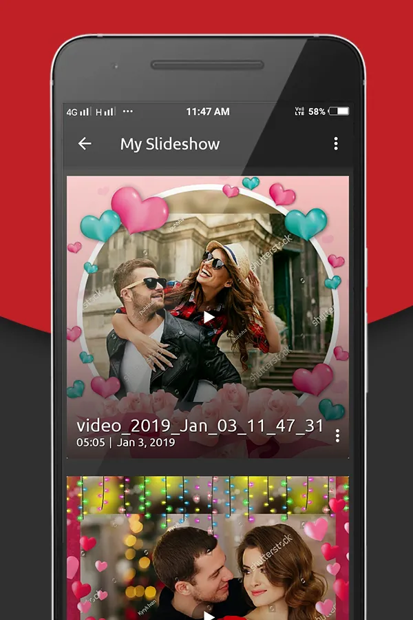 Valentin Day Video Maker Music | Indus Appstore | Screenshot