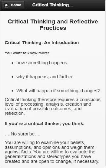 Critical Thinking | Indus Appstore | Screenshot