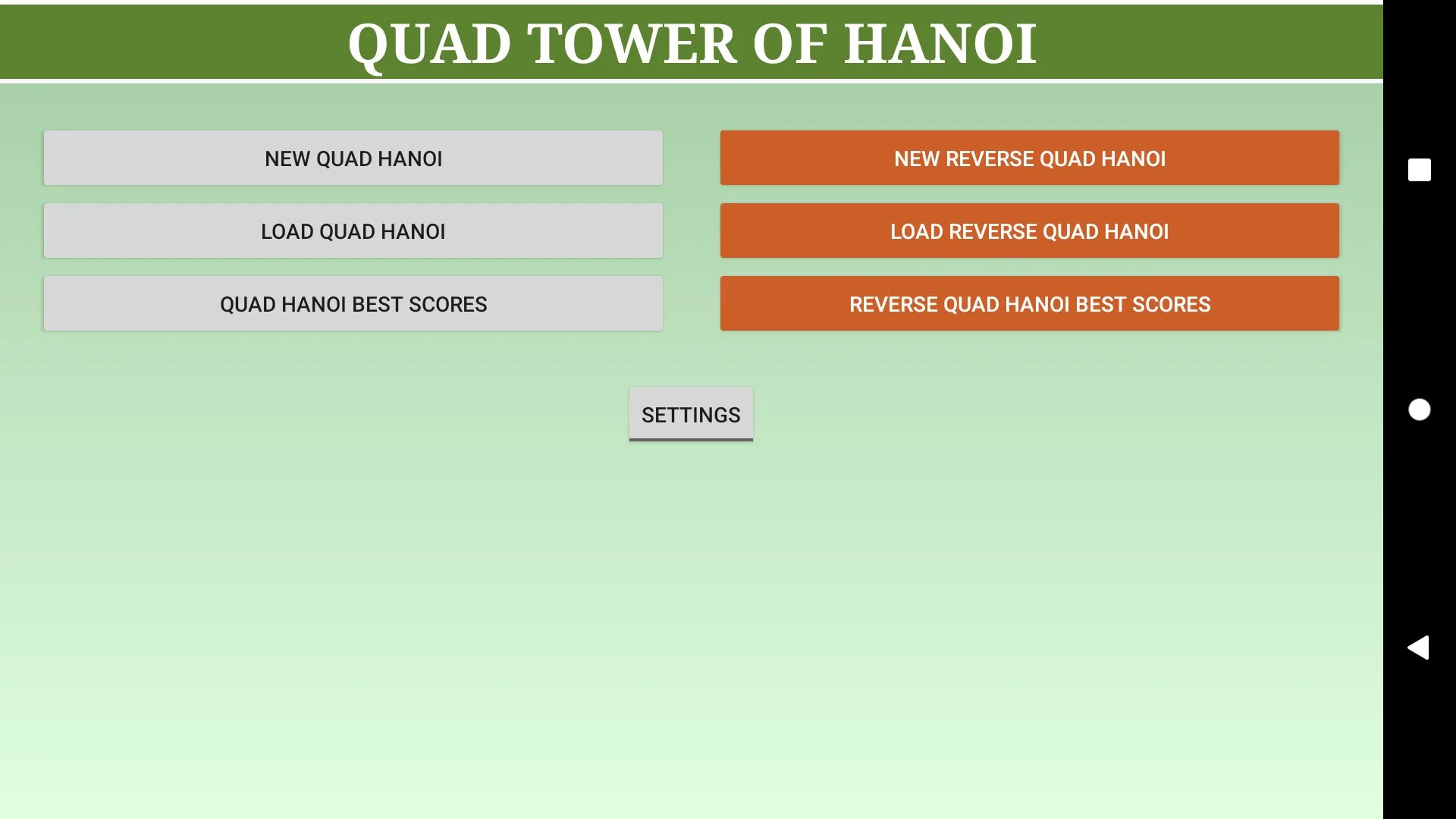 Quad Tower of Hanoi | Indus Appstore | Screenshot