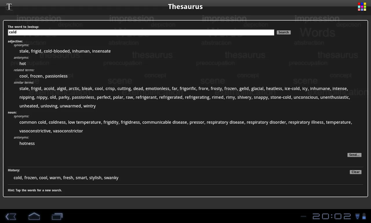 Thesaurus | Indus Appstore | Screenshot