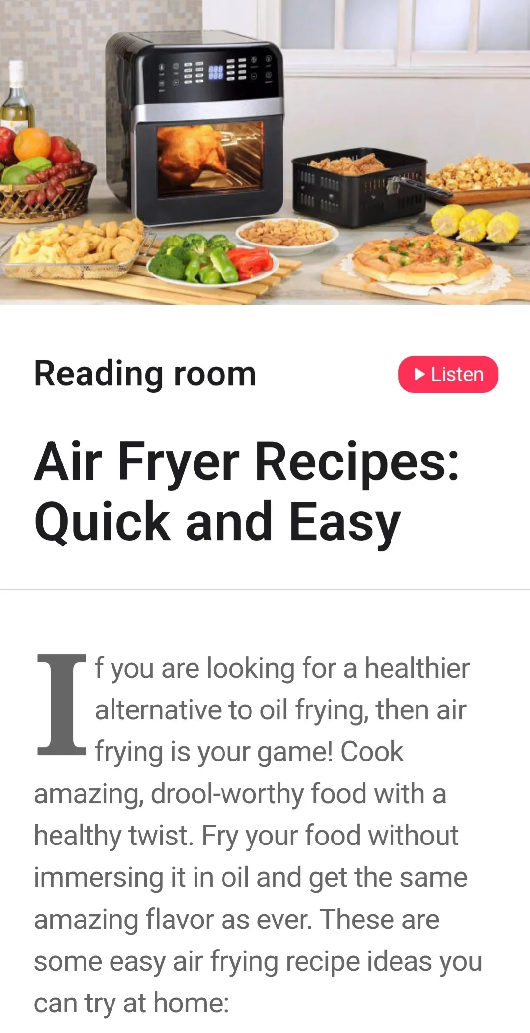 Air Fryer Oven Recipes App | Indus Appstore | Screenshot