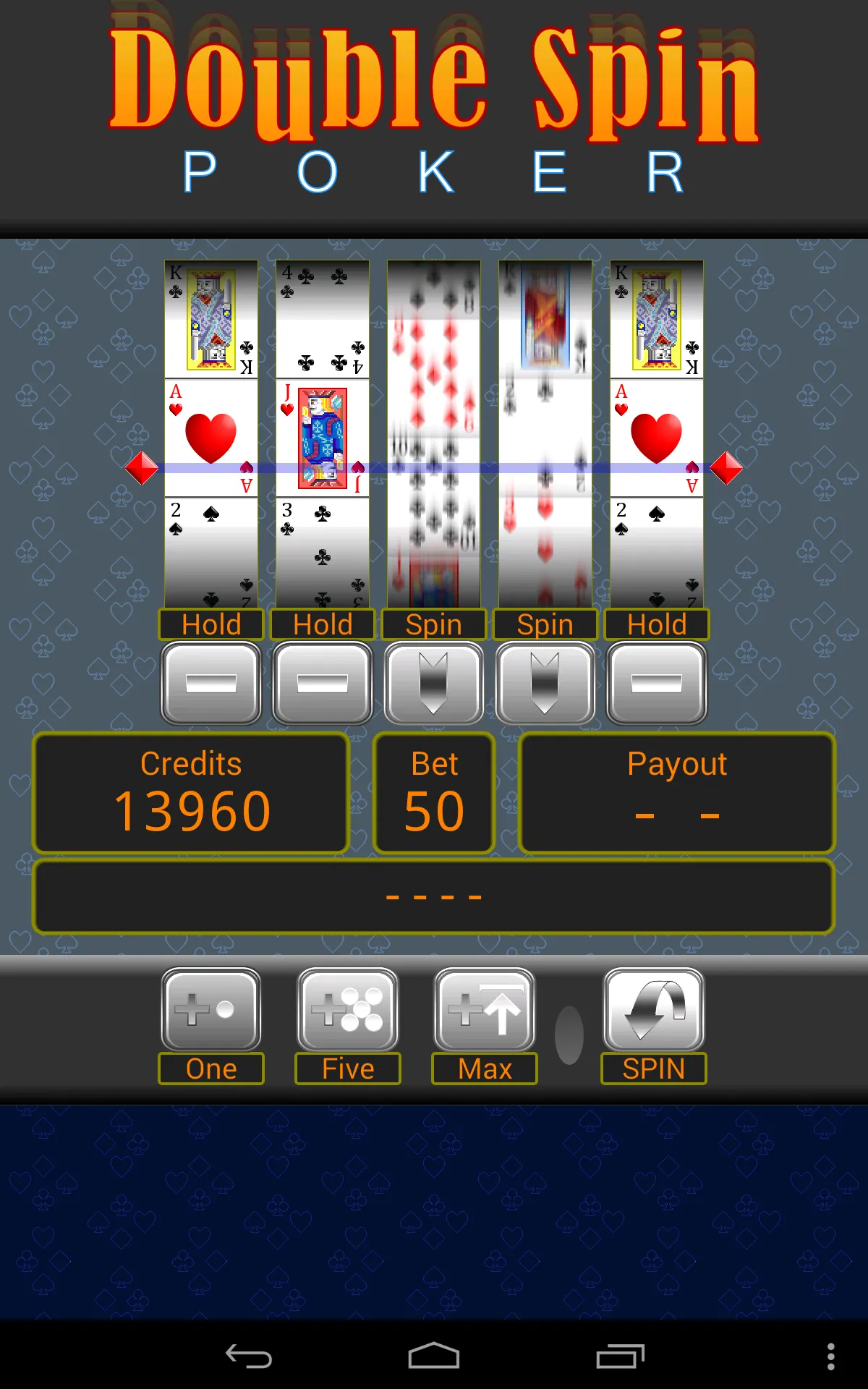 Double Spin Poker | Indus Appstore | Screenshot