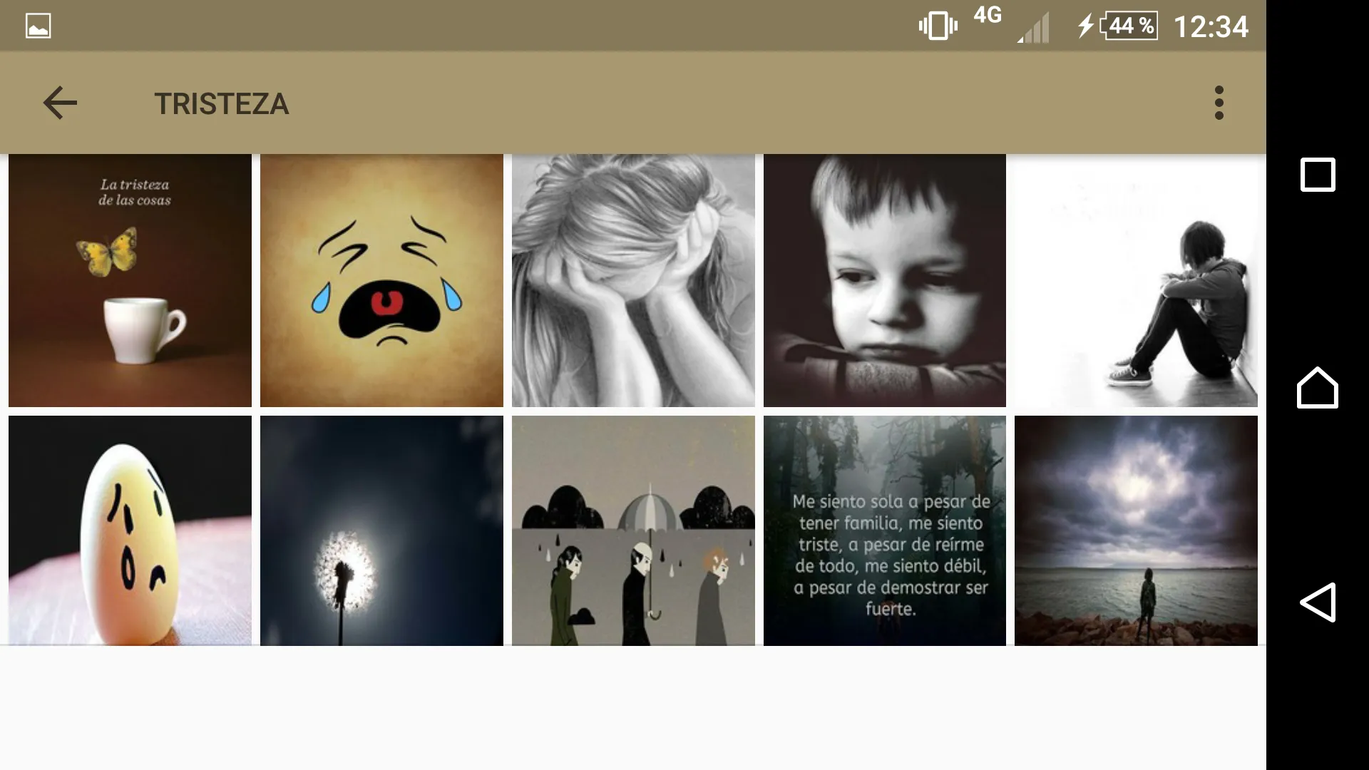 Tristeza frases e imágenes | Indus Appstore | Screenshot