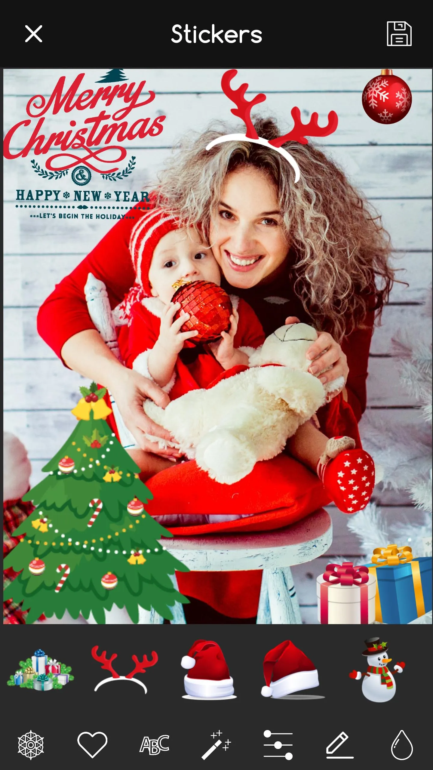 Christmas Photo Editor Collage | Indus Appstore | Screenshot