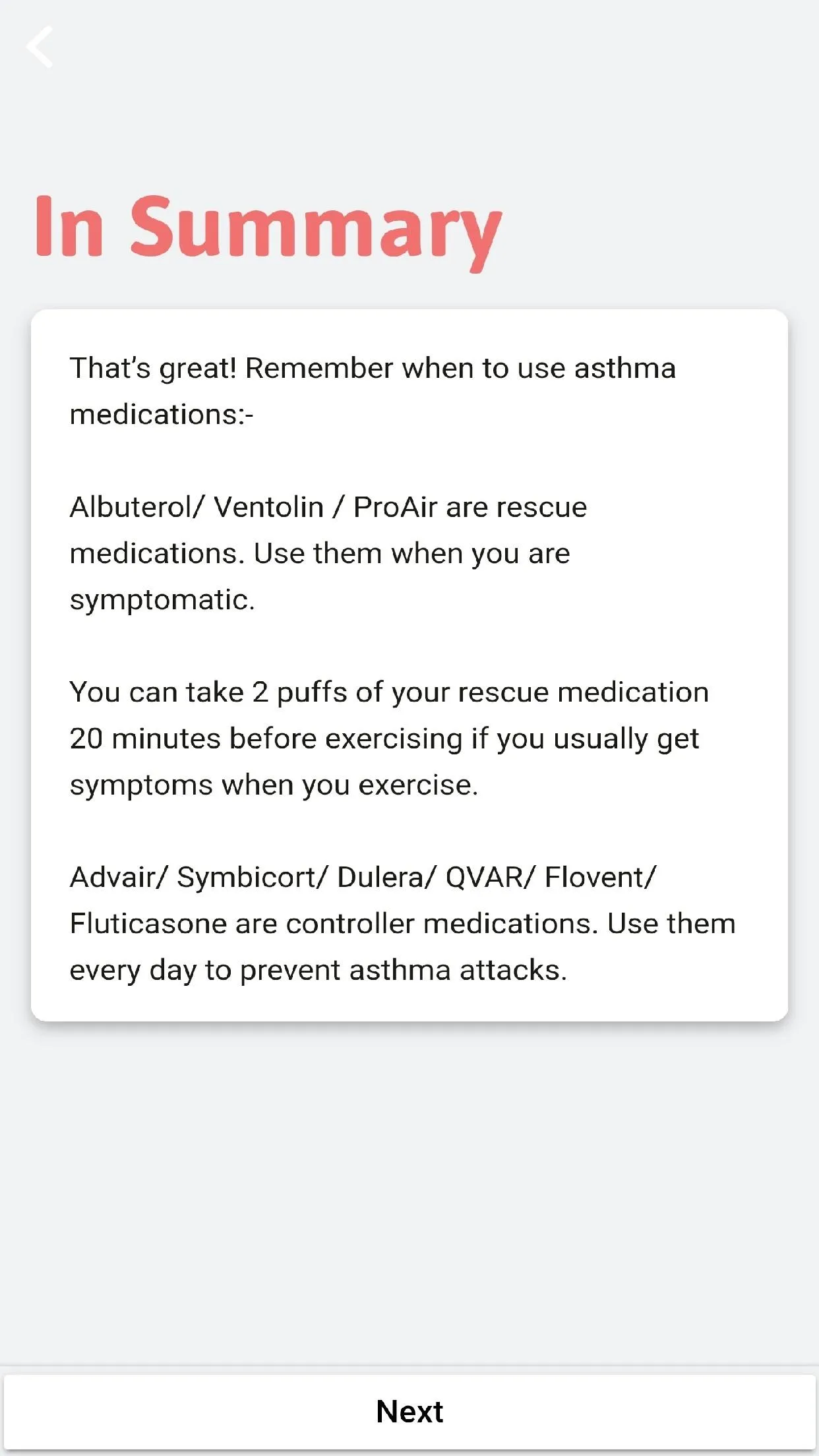 ASTHMAXcel PRO | Indus Appstore | Screenshot