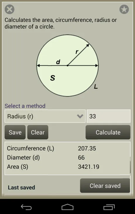 Fast Circle Calculator | Indus Appstore | Screenshot