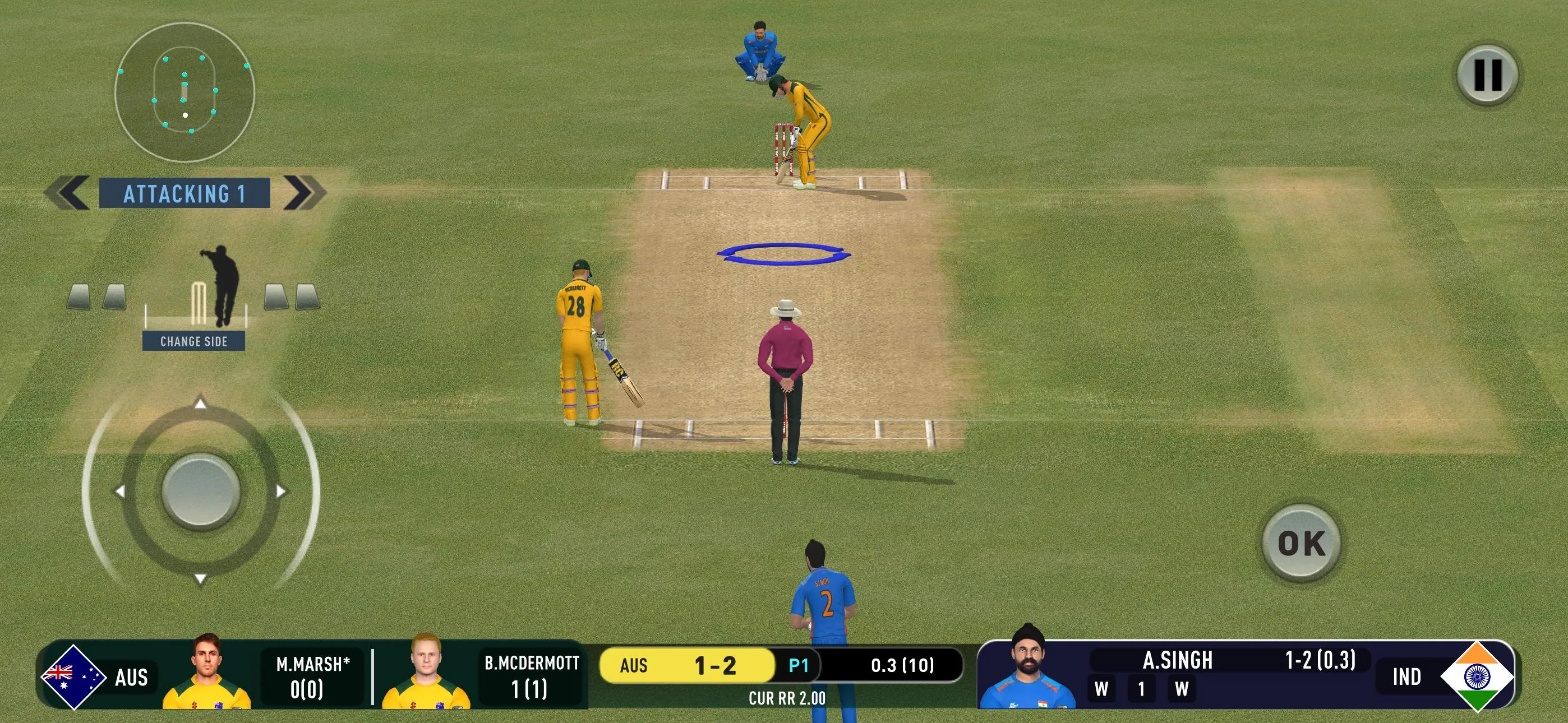 Real Cricket Swipe | Indus Appstore | Screenshot