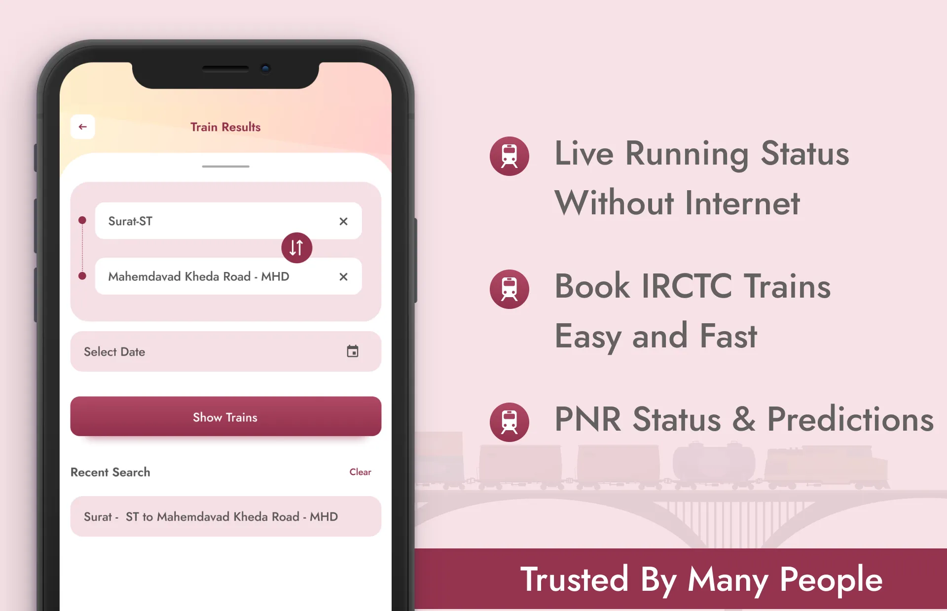 Live train status - PNR | Indus Appstore | Screenshot