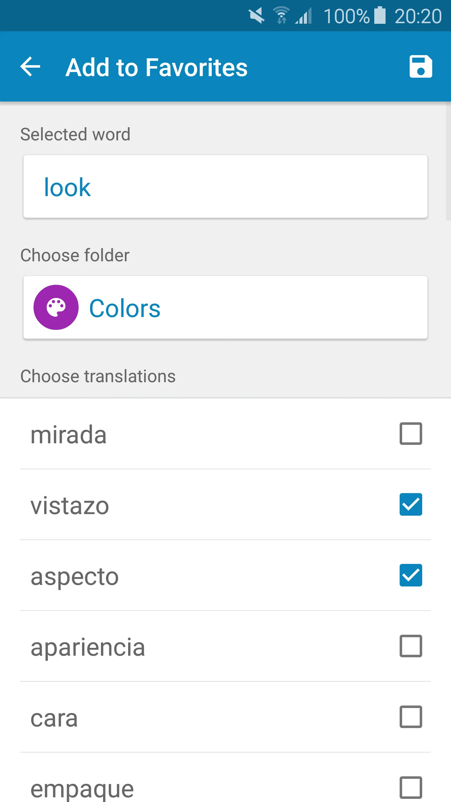 Spanish-English Dictionary | Indus Appstore | Screenshot