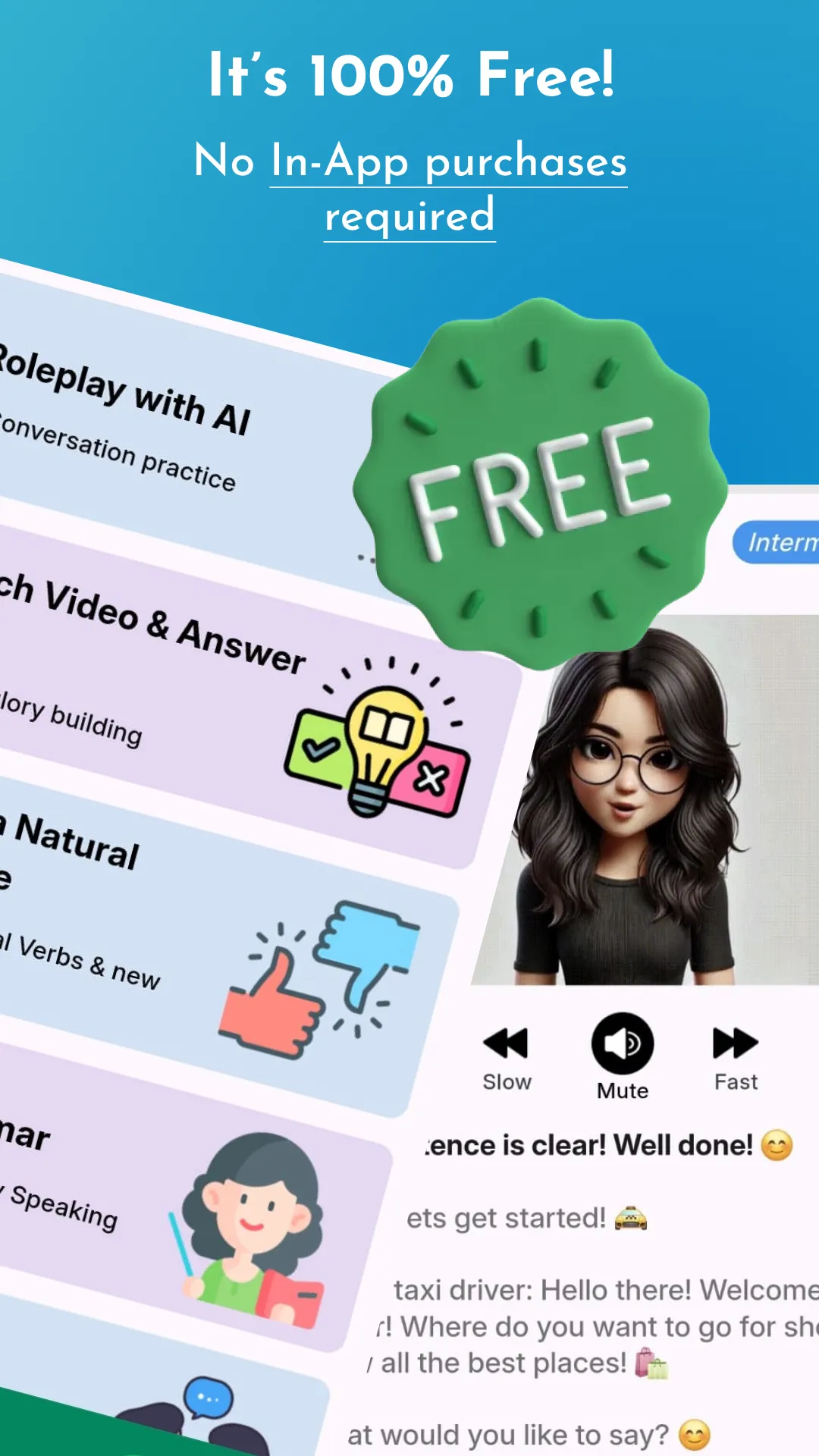 Practice Speaking English Zap | Indus Appstore | Screenshot