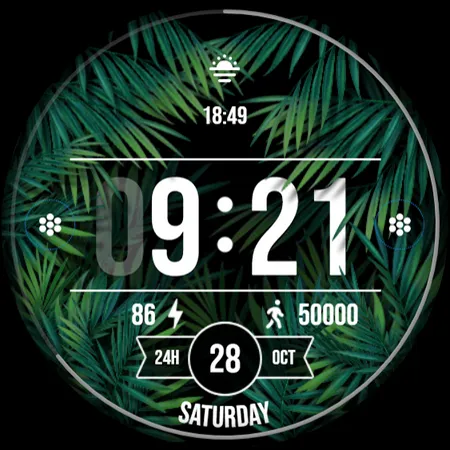 Go Green Watch Face 017 | Indus Appstore | Screenshot