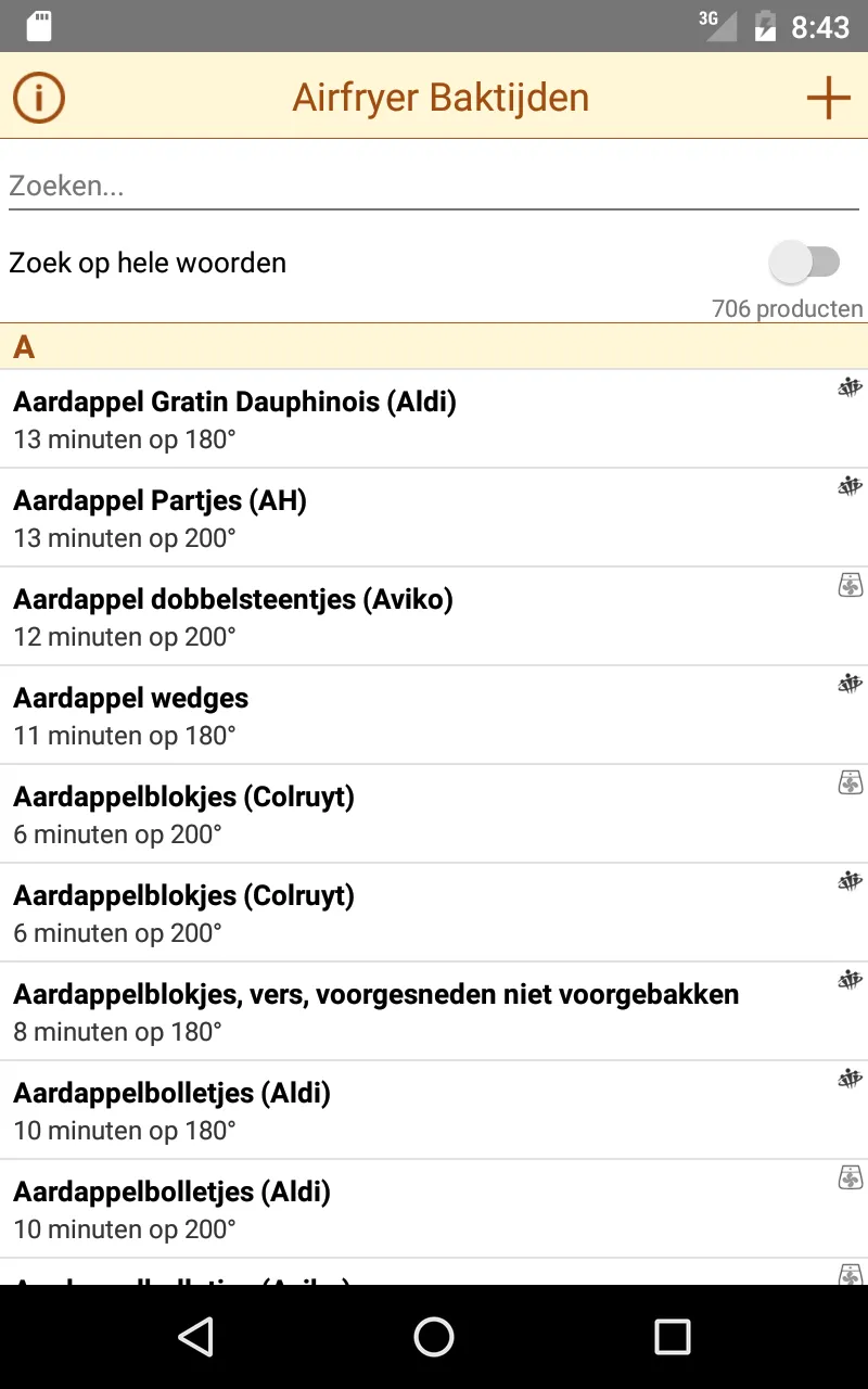 Airfryer Baktijden | Indus Appstore | Screenshot