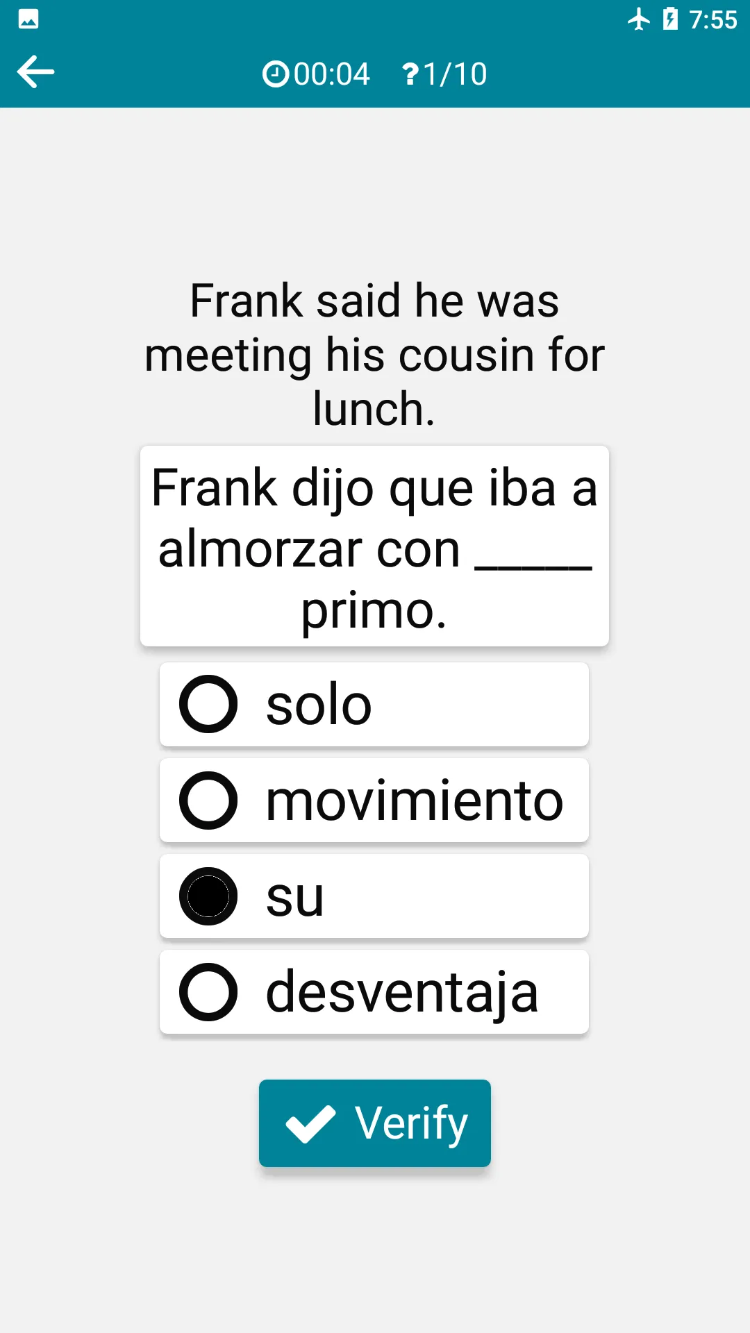 Spanish - English | Indus Appstore | Screenshot