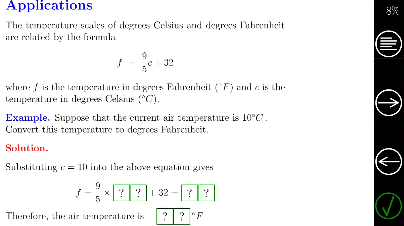 Algebra Tutorial 2: Linear Eqs | Indus Appstore | Screenshot