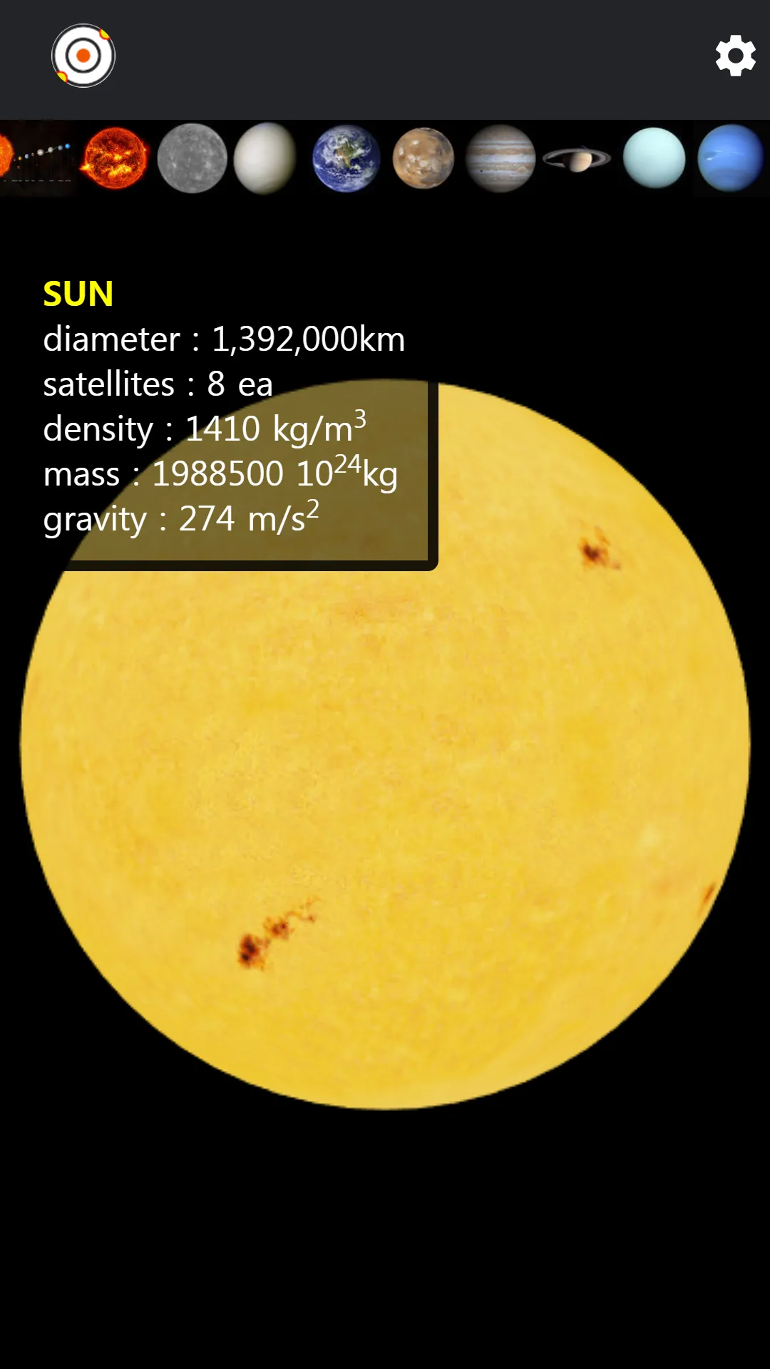 Solar System - 3D   Real Scale | Indus Appstore | Screenshot