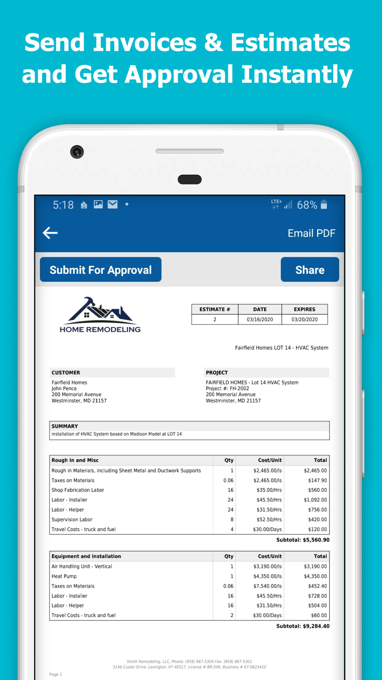 Contractor Foreman (CMS + CRM) | Indus Appstore | Screenshot