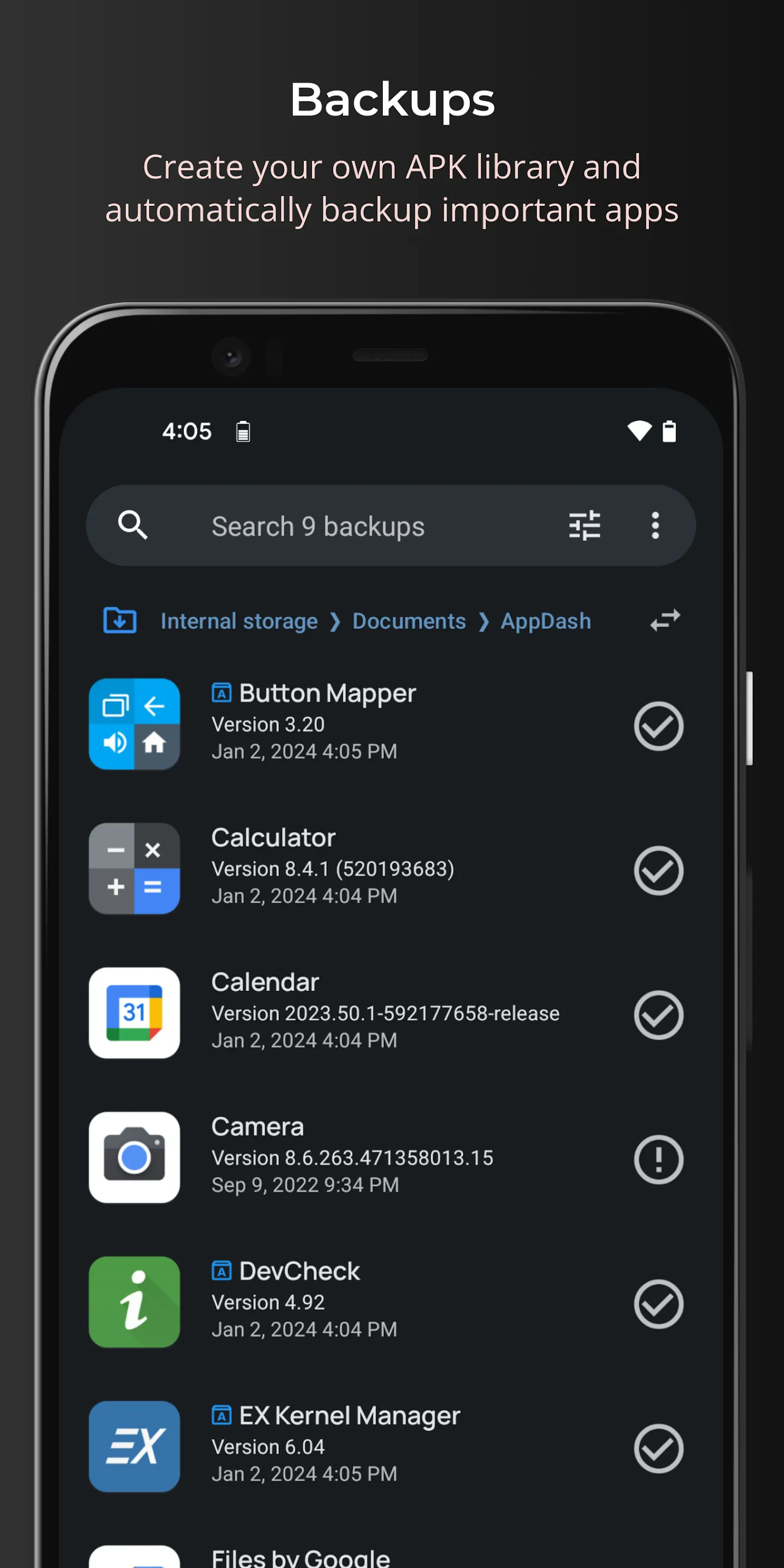 AppDash: App Manager & Backup | Indus Appstore | Screenshot