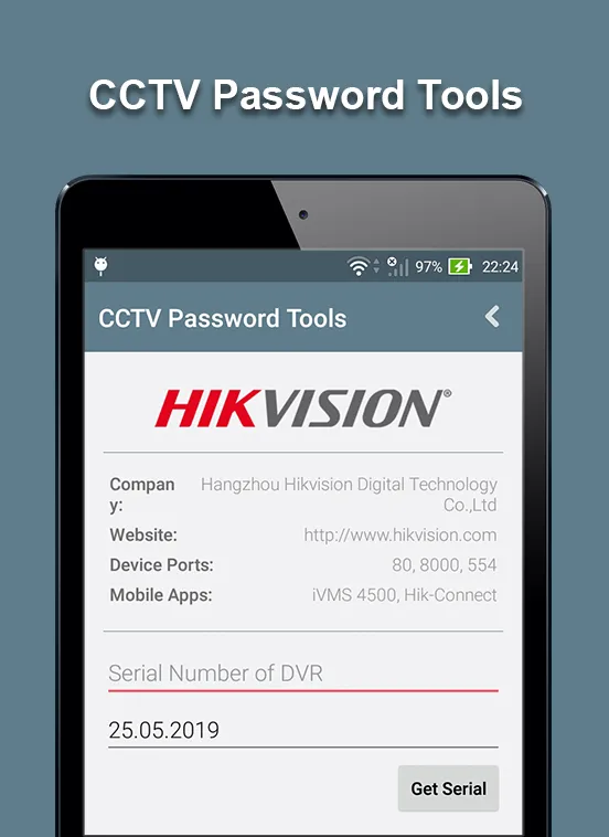 CCTV Password Tools | Indus Appstore | Screenshot