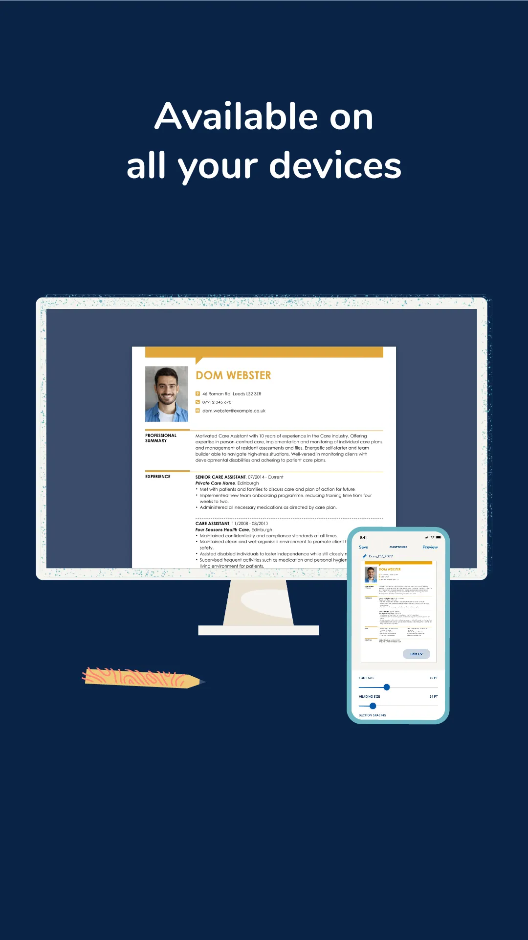 MyPerfectCV: Resume CV Builder | Indus Appstore | Screenshot