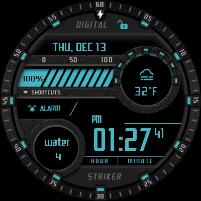 Digital Striker Watch Face | Indus Appstore | Screenshot