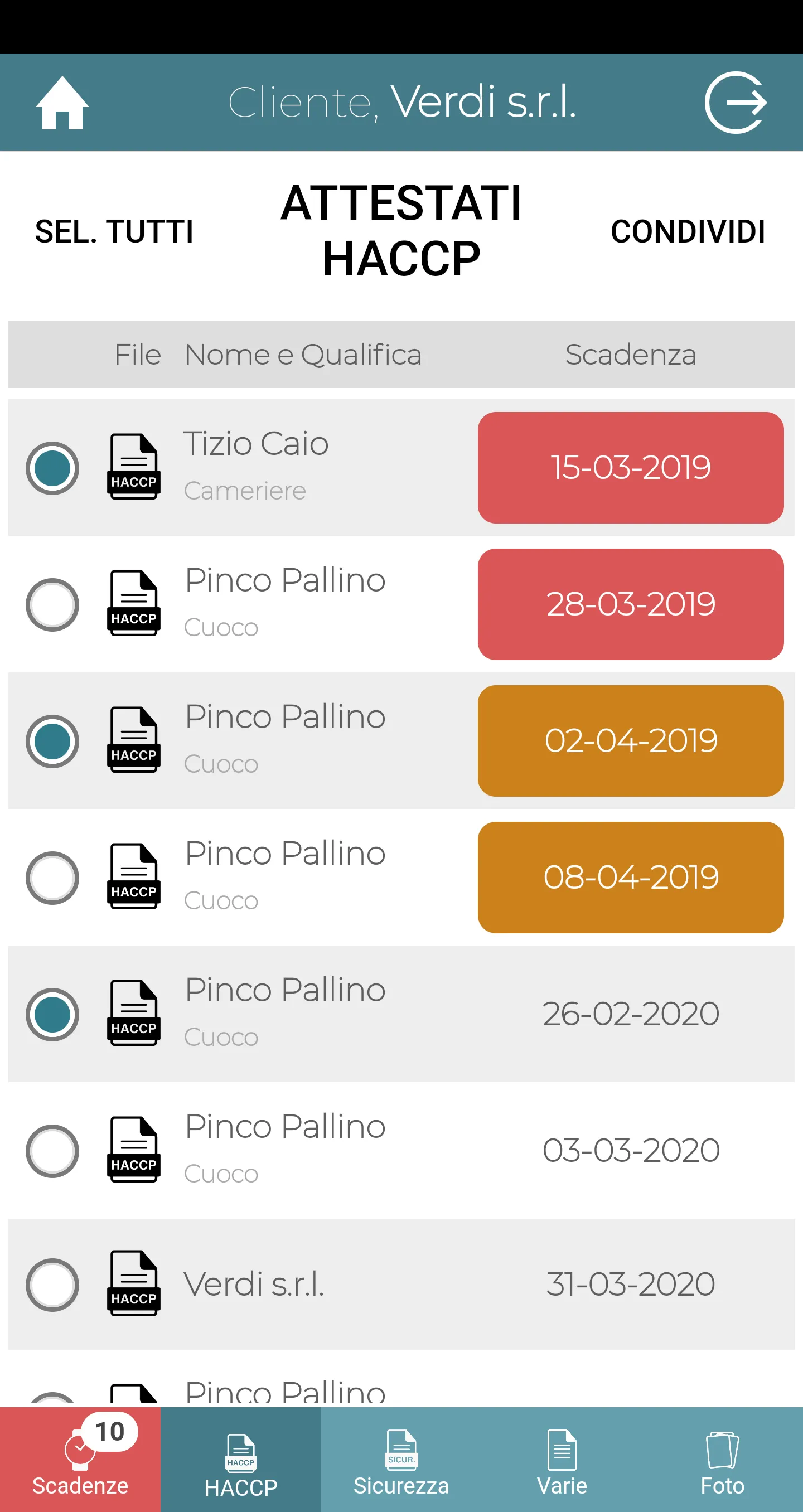 ConServizi Sicurezza alimentar | Indus Appstore | Screenshot