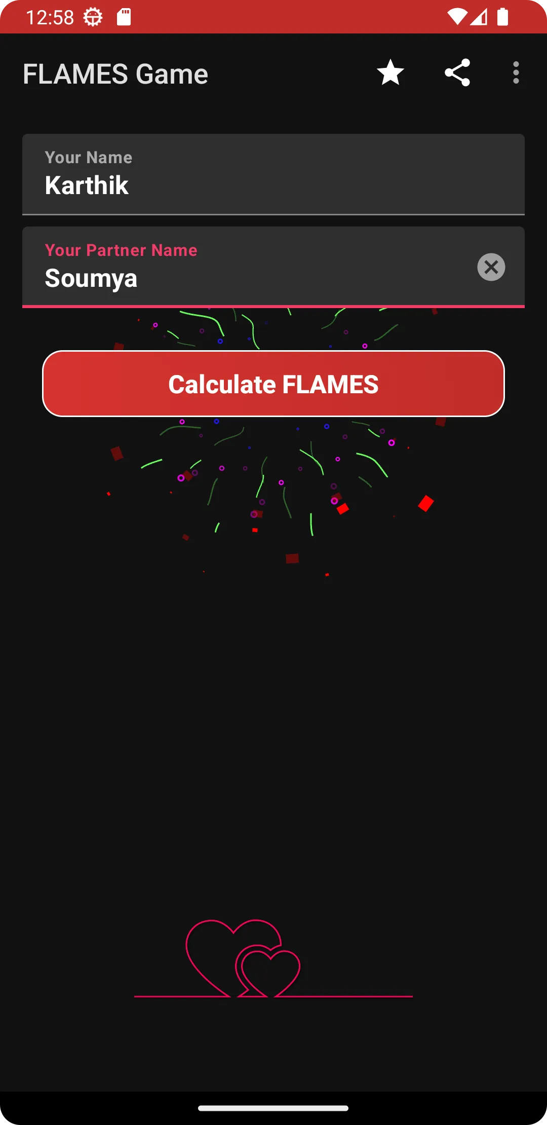 FLAMES : Love Game | Indus Appstore | Screenshot