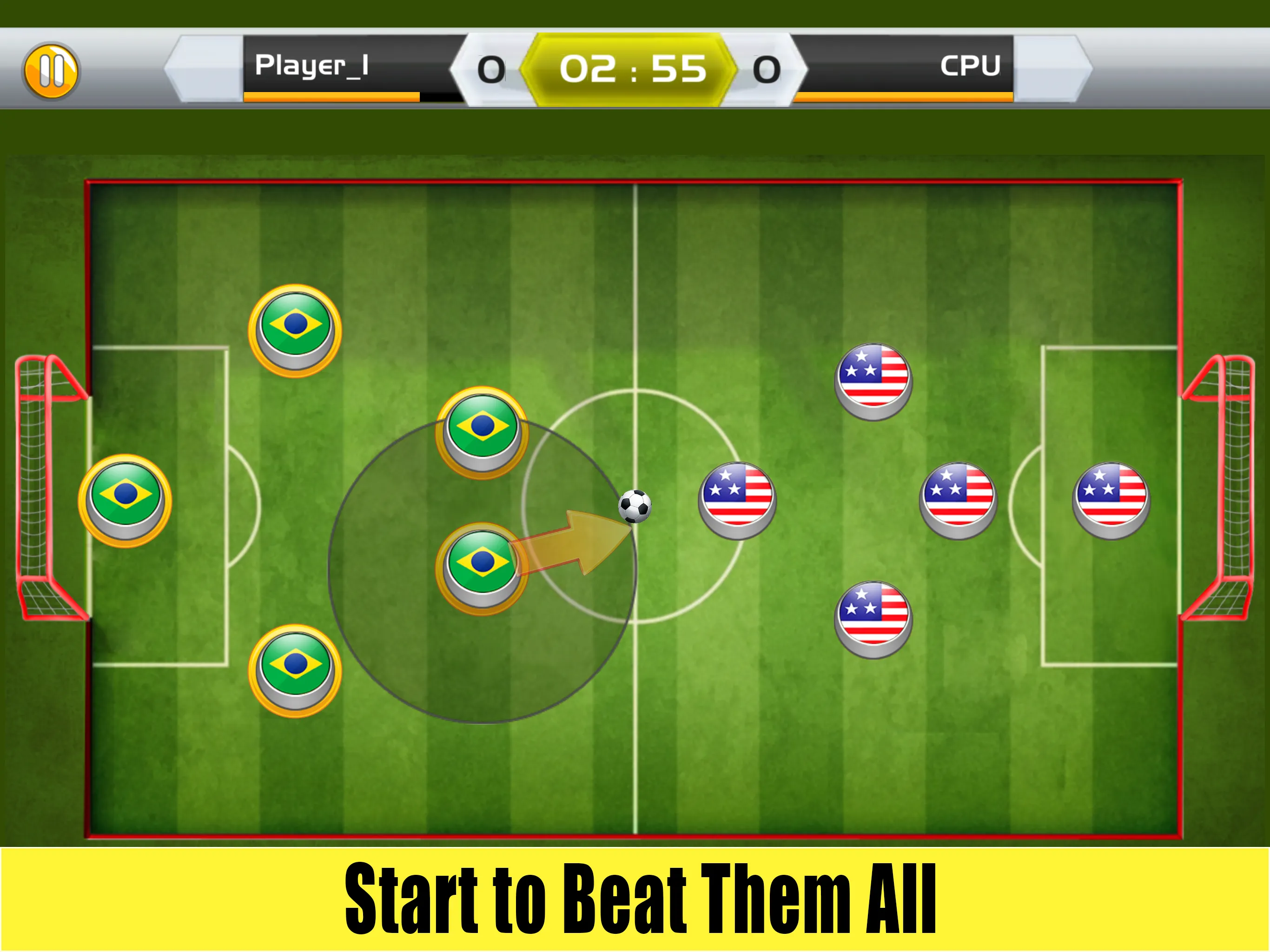 Finger Soccer | Indus Appstore | Screenshot